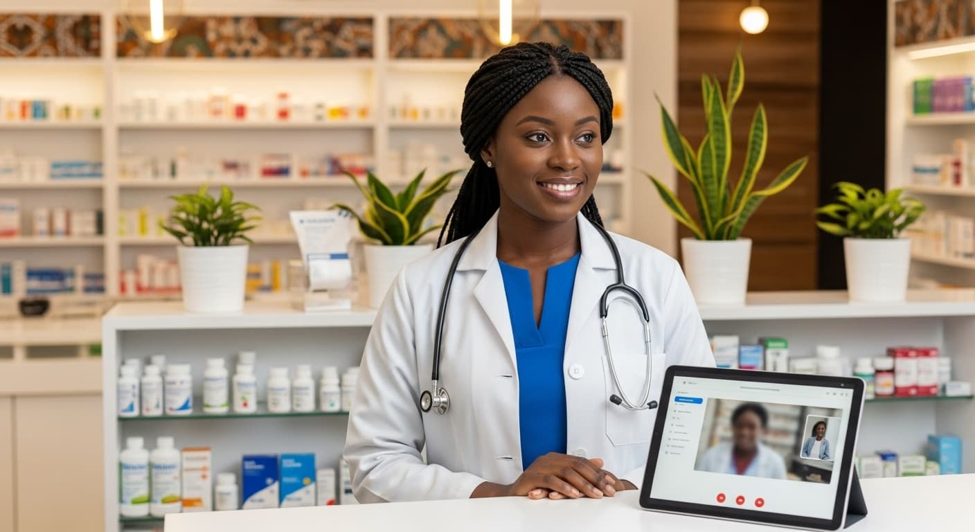 A close-up of a doctor smiling, conveying trust and professionalism.